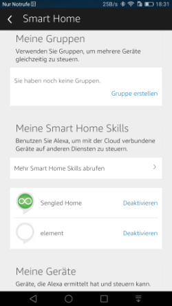Gruppiere Deine Ger&auml;te.