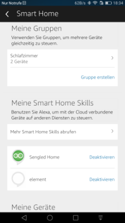 So entkoppelst Du Element und Amazon Alexa.